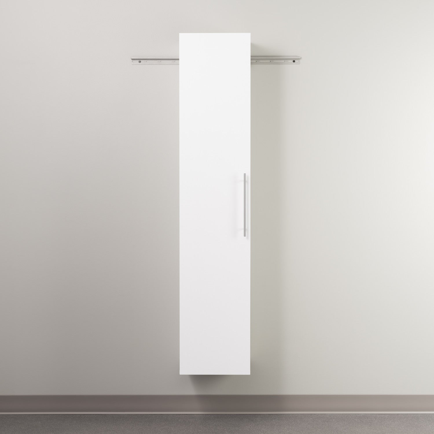 15-Inch Narrow White Storage Cabinet - Hangups