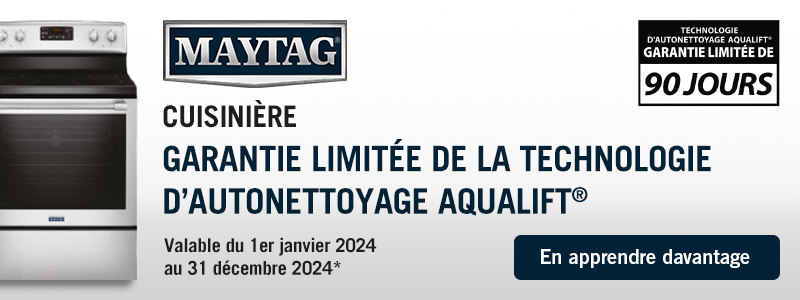 GARANTIE LIMITÉE DE LA TECHNOLOGIE D’AUTONETTOYAGE AQUALIFT®