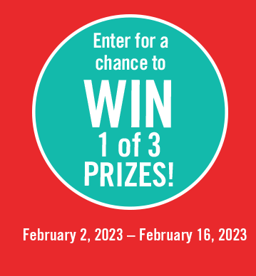 Win 1 of 3 Prizes!