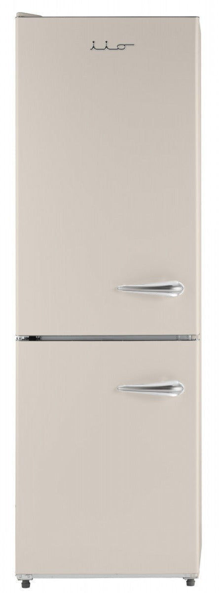 iio 7 Cu. Ft. Retro Refrigerator with Bottom Freezer in Frost White