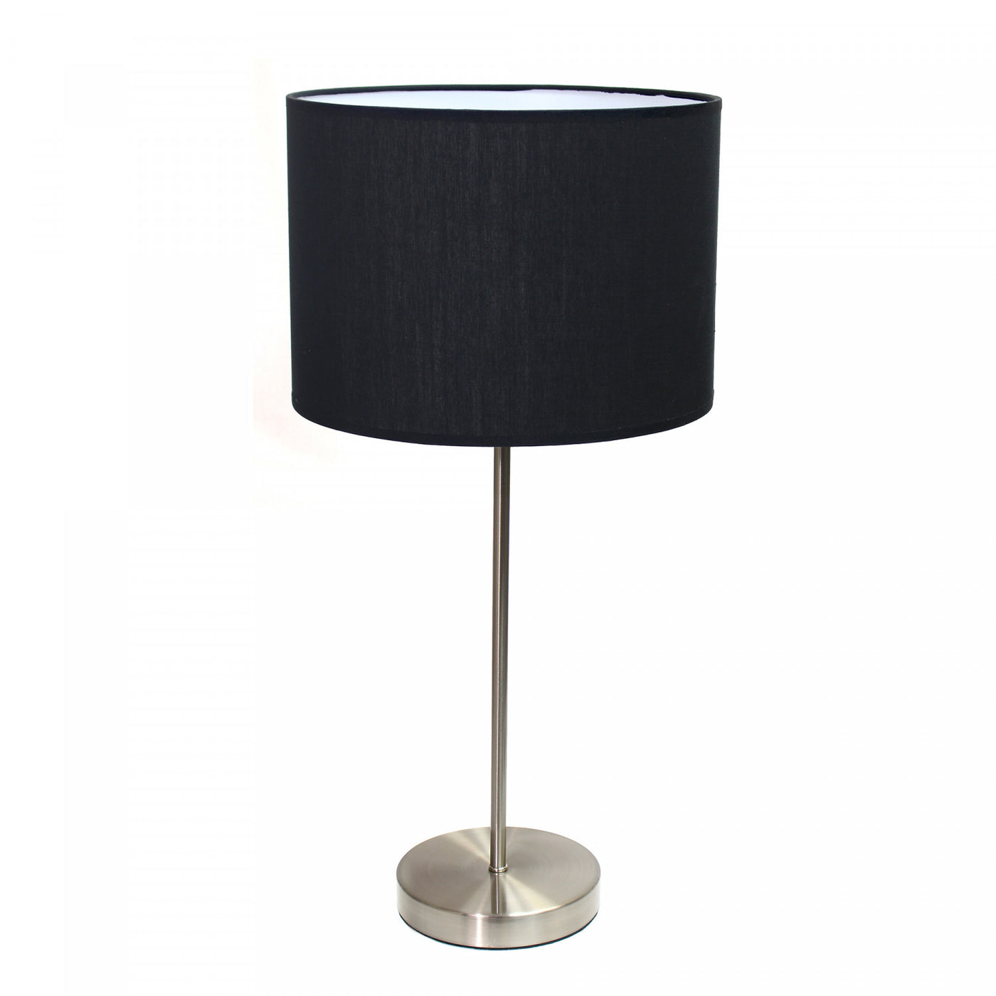 simple black table lamp