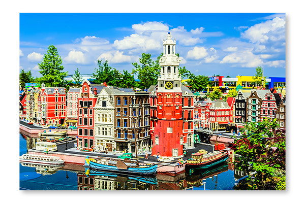 16x24 Wall Art Fabric Panel of Amsterdam Without Frame: D44GKNVU