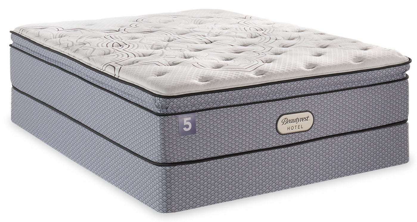 Beautyrest Hotel 7 Hi-Loft Pillowtop Queen Mattress Set