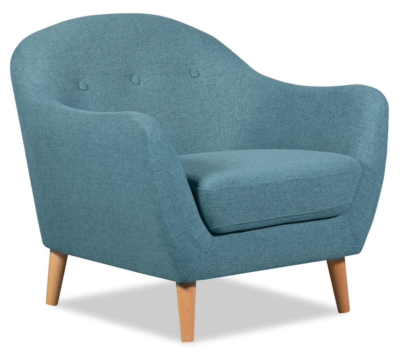 calla linenlook fabric chair – blue