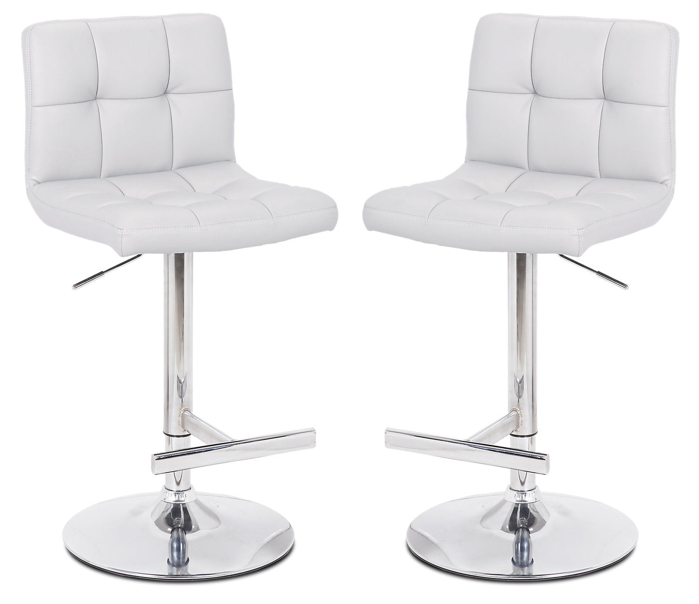 cruz white bar stool set of 2