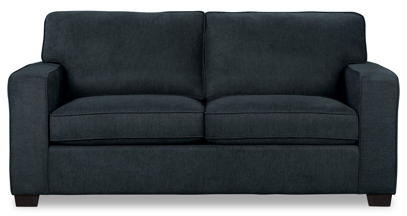 Fiona Chenille Twin Size Sofa Bed Navy Sofa Lit Simple Fiona En
