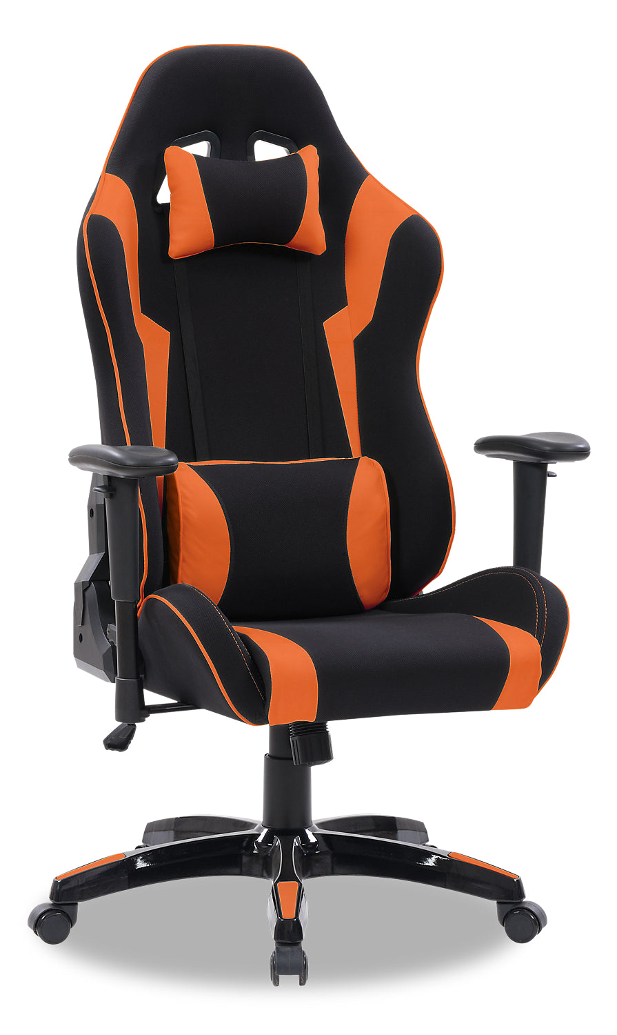 Gamer Chair Black And Orange The Brick