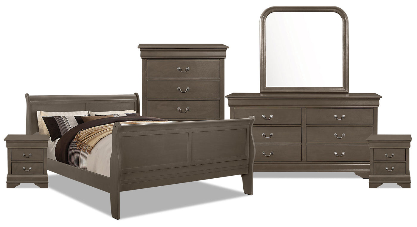 Lyla 8 Piece Queen Bedroom Package Grey