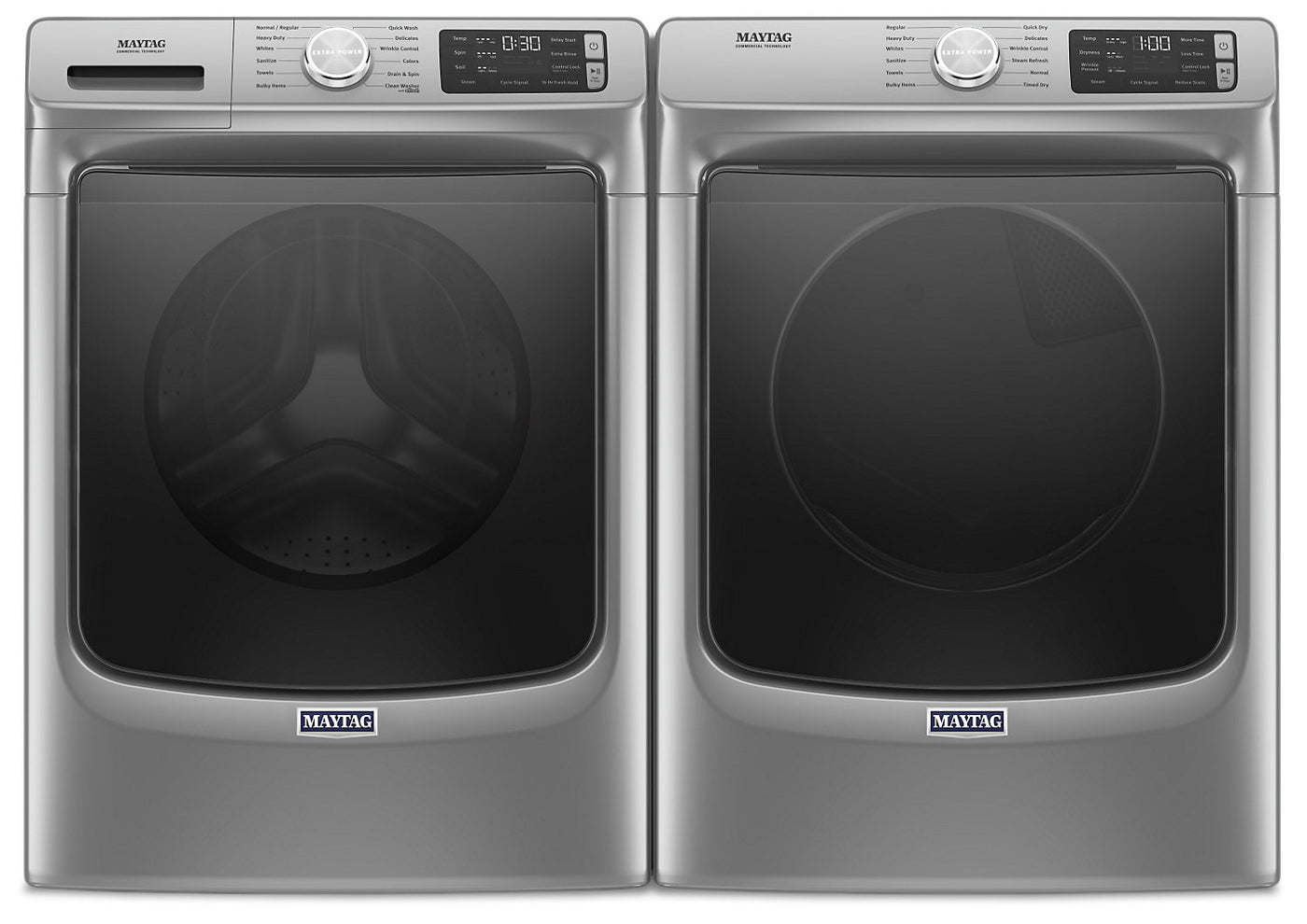 Maytag Front Load 5 5 Cu Ft Washer With Extra Power And 7 3 Cu