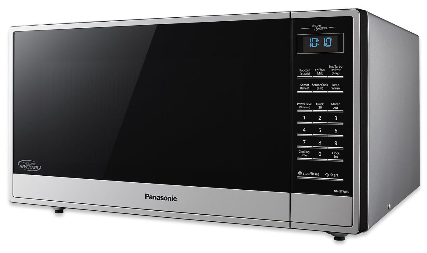 Panasonic 1 6 Cu Ft 1 200 W Countertop Microwave With Cyclonic