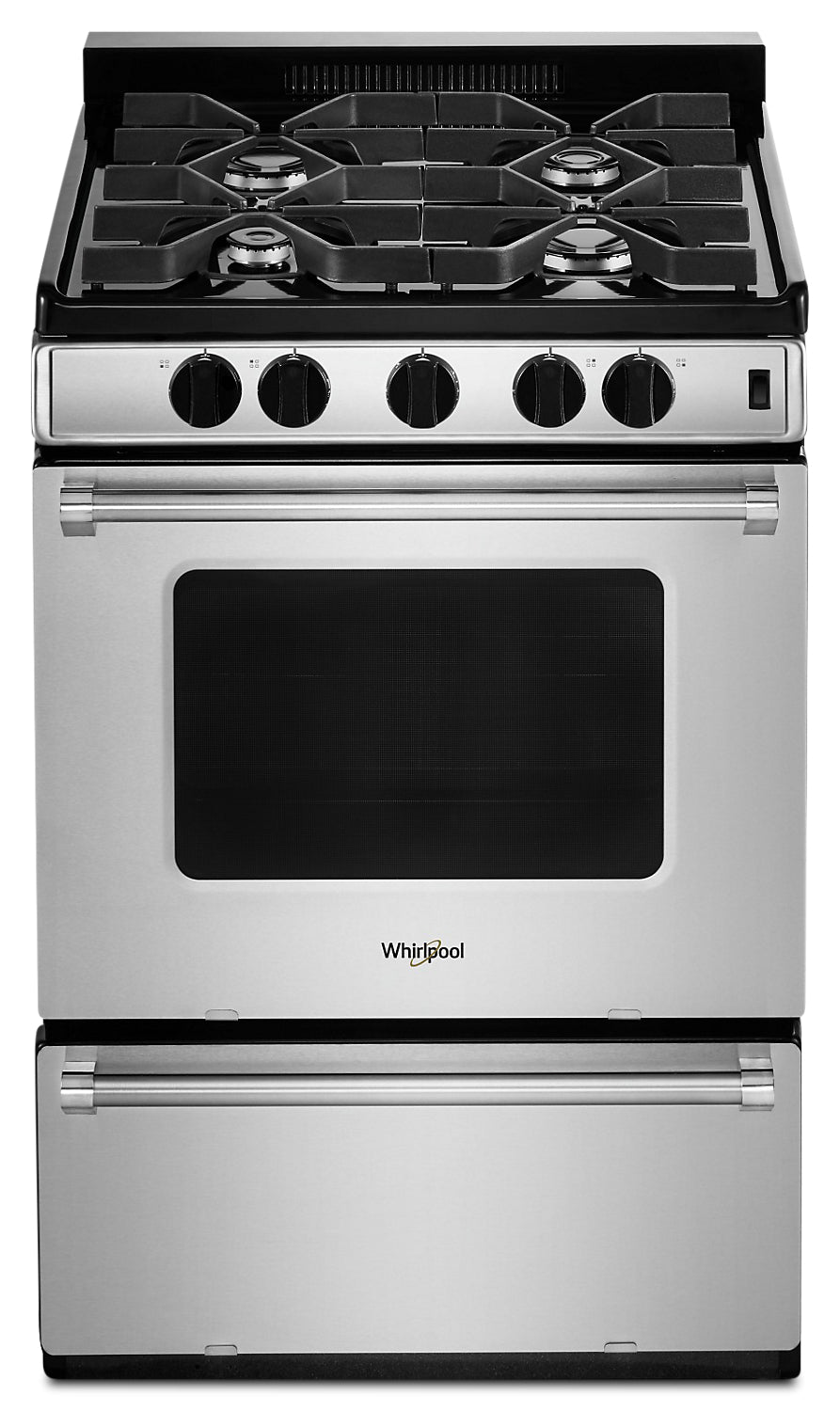 Whirlpool 24 Inch 3 0 Cu Ft Freestanding Gas Range Wfg500m4hs