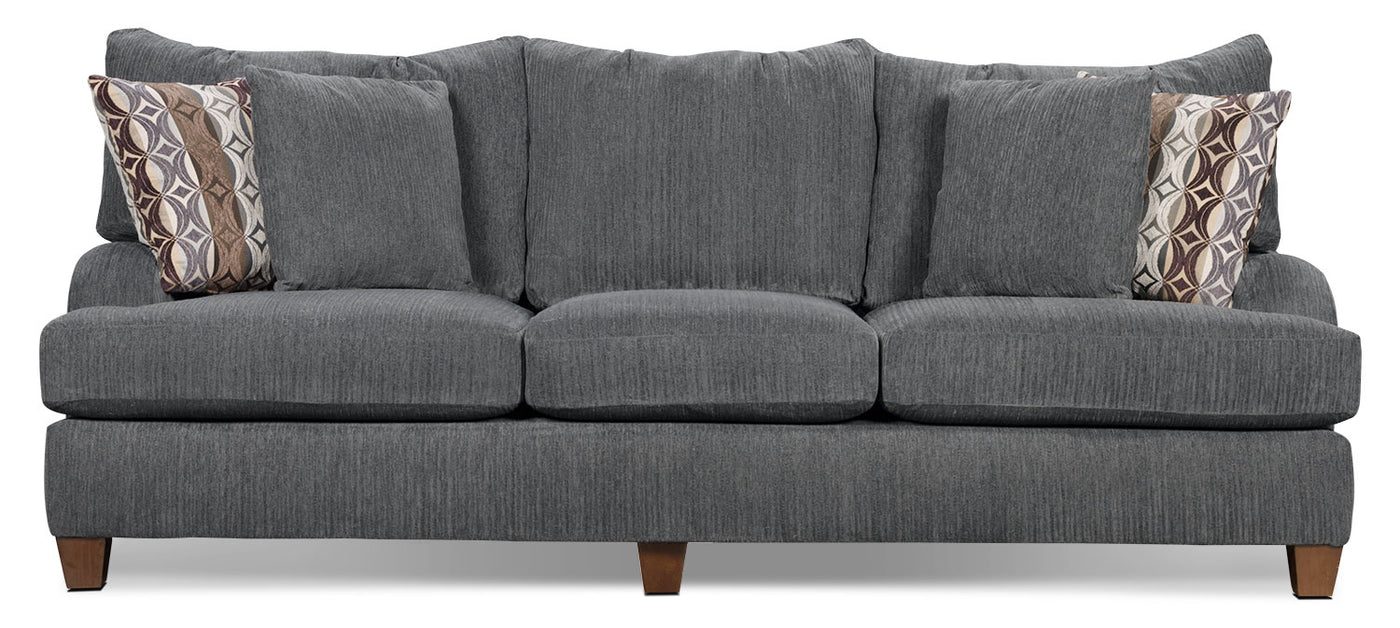 grey chenille sofa bed