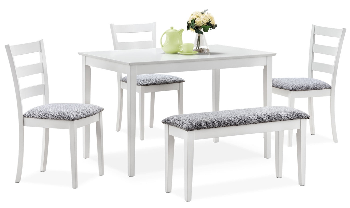 monarch specialties white dining table