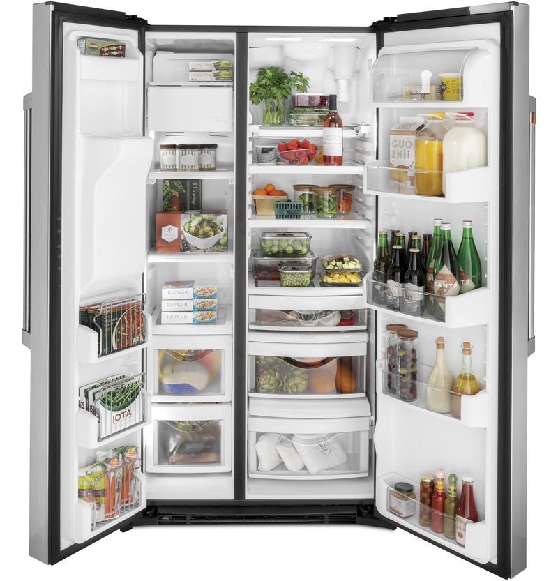 Café 21.9 Cu. Ft. Counter-Depth Side-by-Side Refrigerator - CZS22MP ...