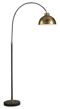 gold floor lamp arc