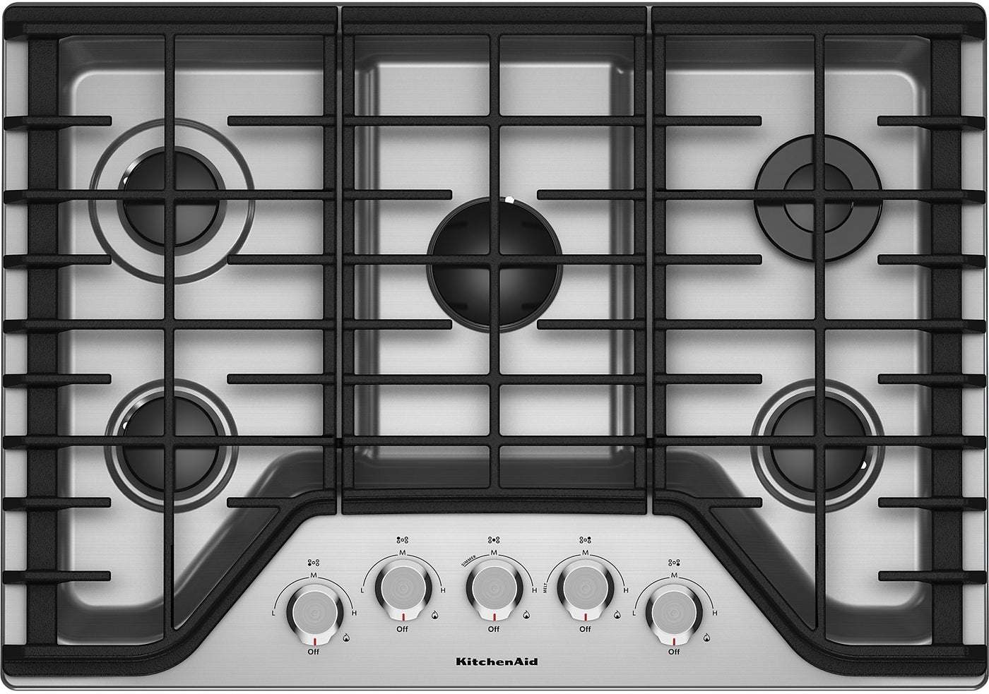 Kitchenaid 30 5 Burner Gas Cooktop Kcgs350ess The Brick