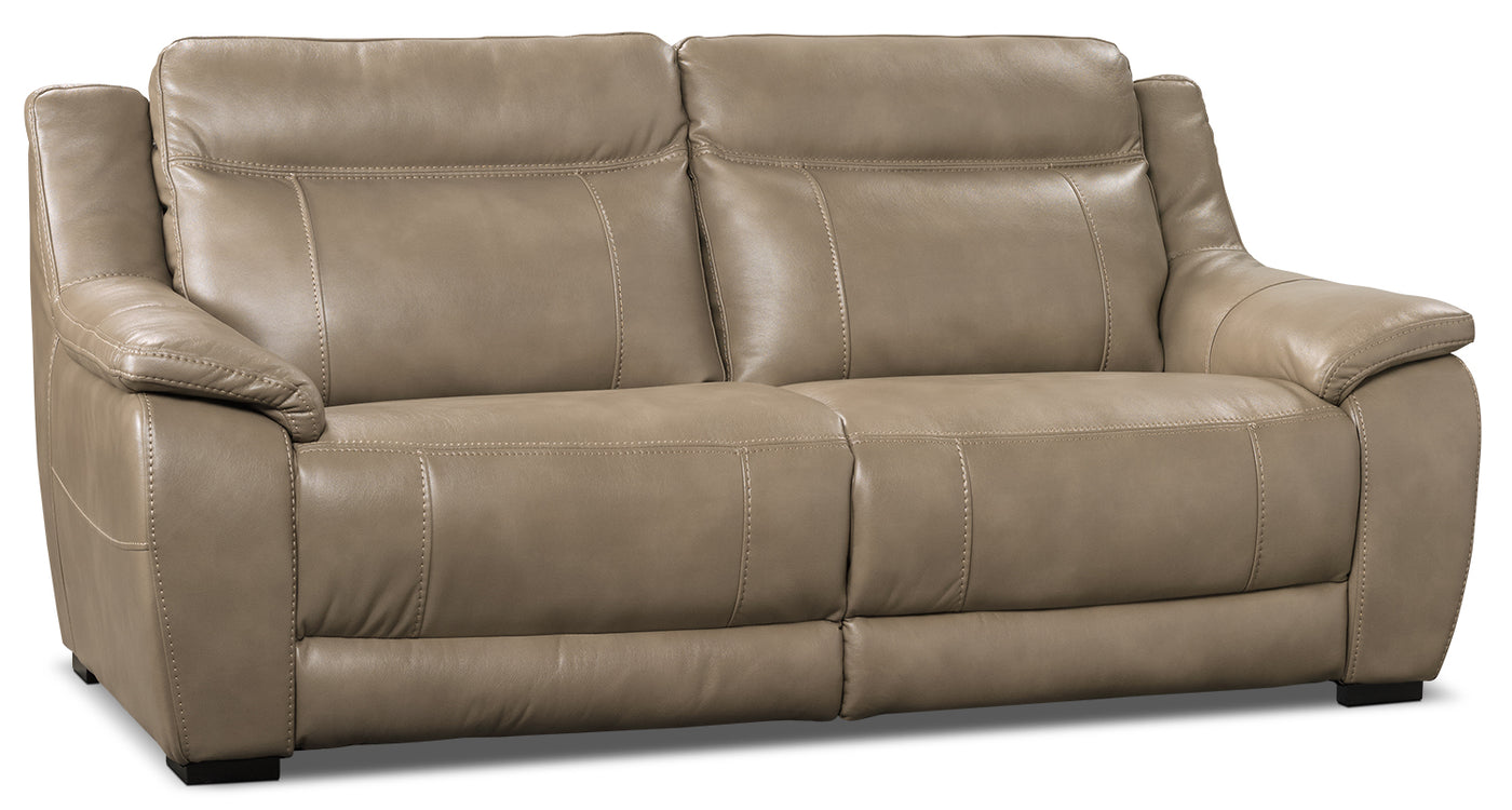 novo leather look fabric sofa