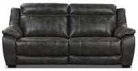 Novo Leather-Look Fabric Sofa – GreySofa Novo en tissu d'apparence cuir - gris