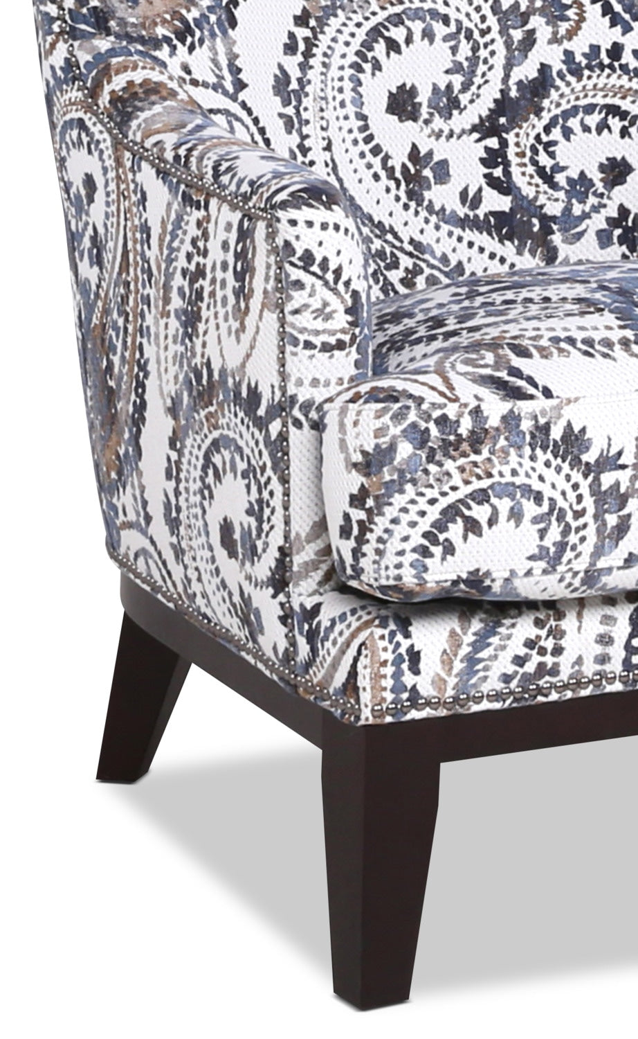 Haden Fabric Accent Chair Paisley The Brick