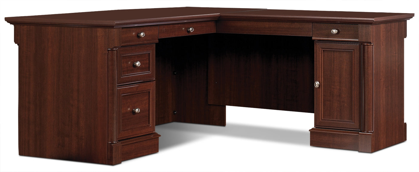 Palladia L Shaped Desk Select Cherry The Brick