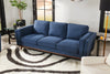 Kassia Linen-Look Sofa - Blue | The Brick