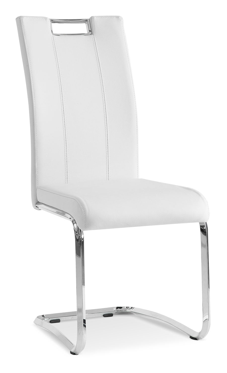 tuxedo dining chair  white