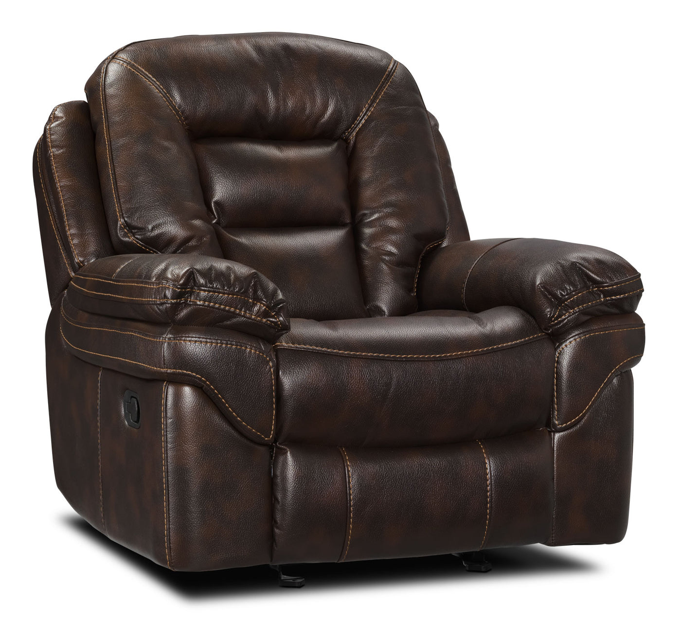 Leo Leathaire Recliner Walnut The Brick