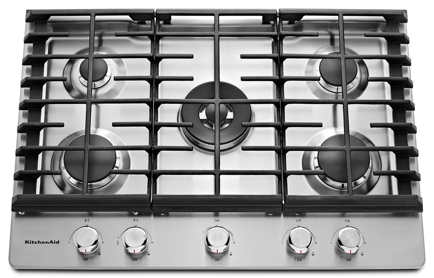 Kitchenaid 30 5 Burner Gas Cooktop Kcgs550ess The Brick