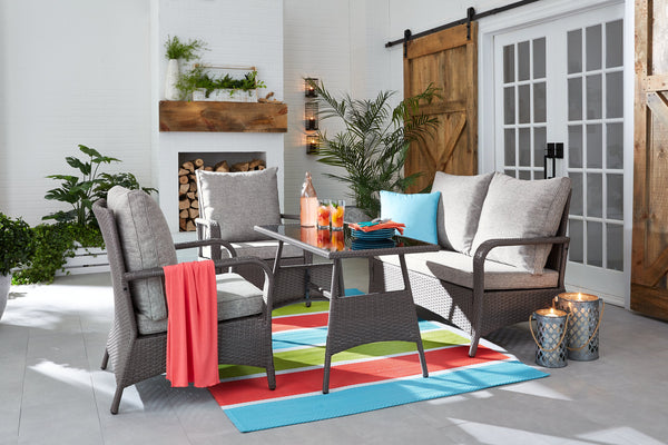 Nassau 4-Piece Conversation Set - Grey