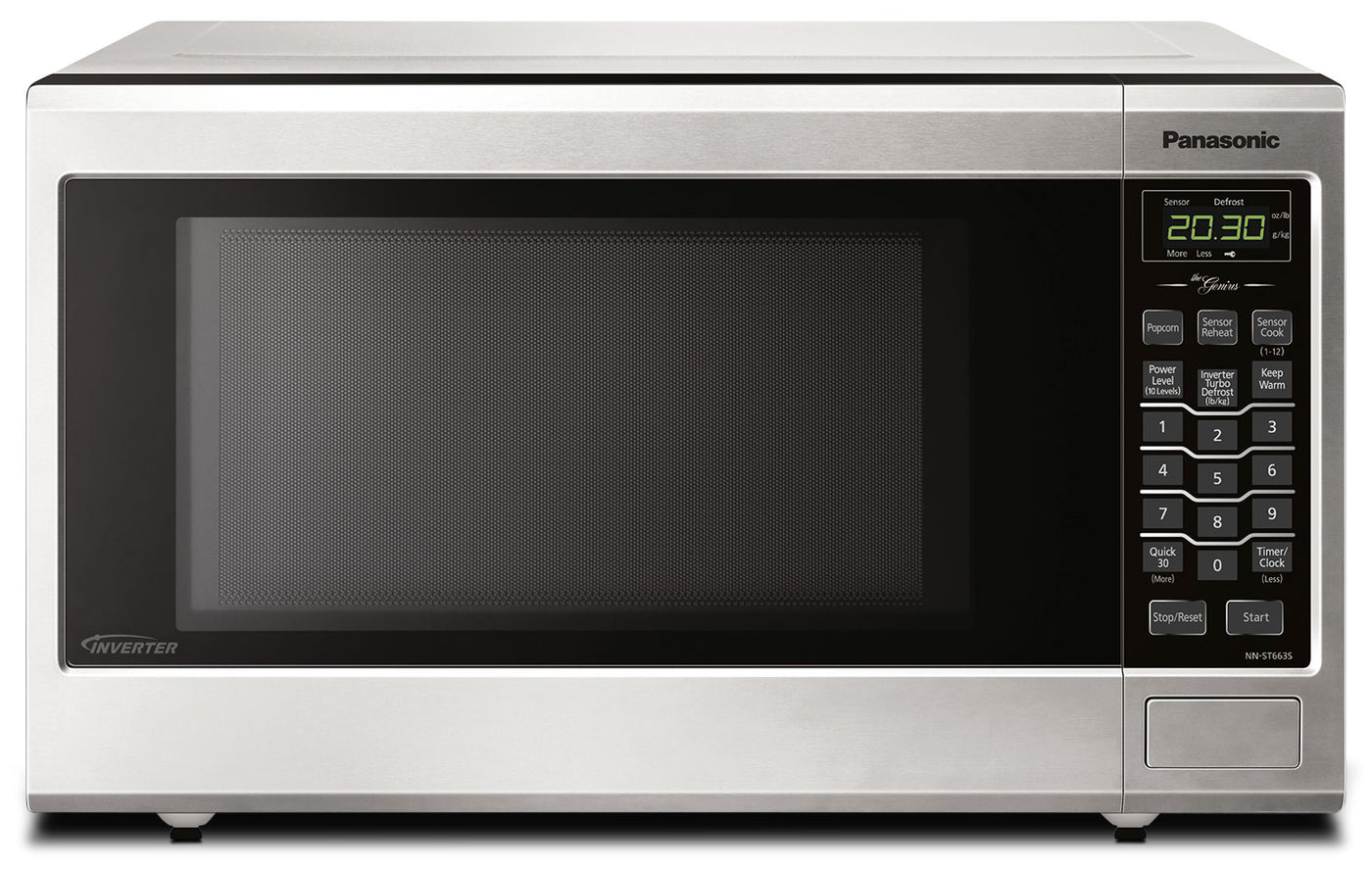 Panasonic 1 2 Cu Ft Countertop Microwave Nnst663sc The Brick