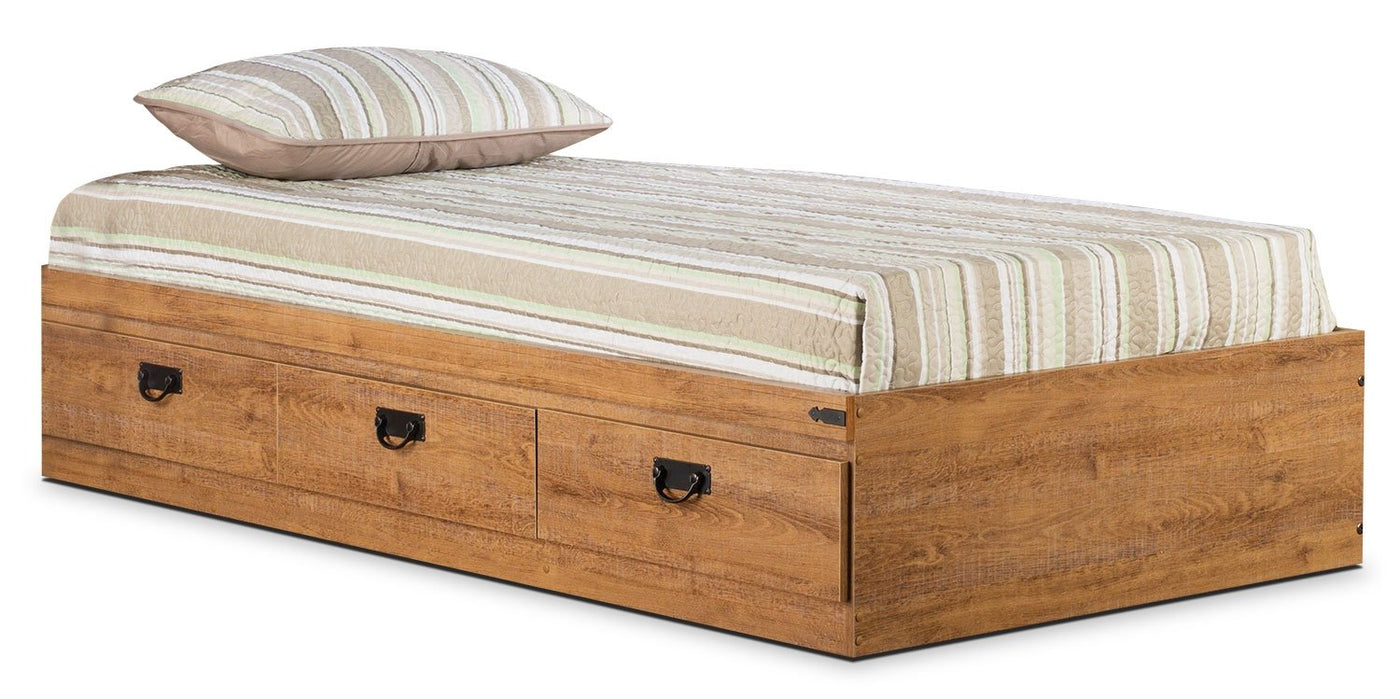 Driftwood Full Storage Bed The Brick 