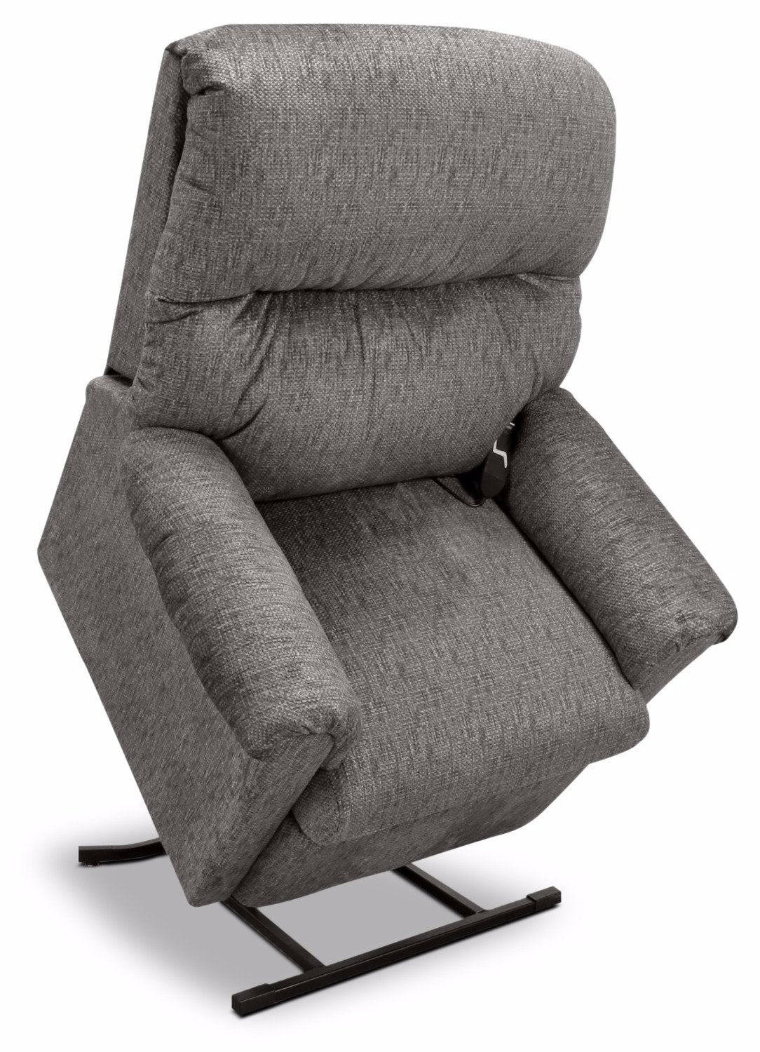 481 textured chenille 3position power lift chair  grey