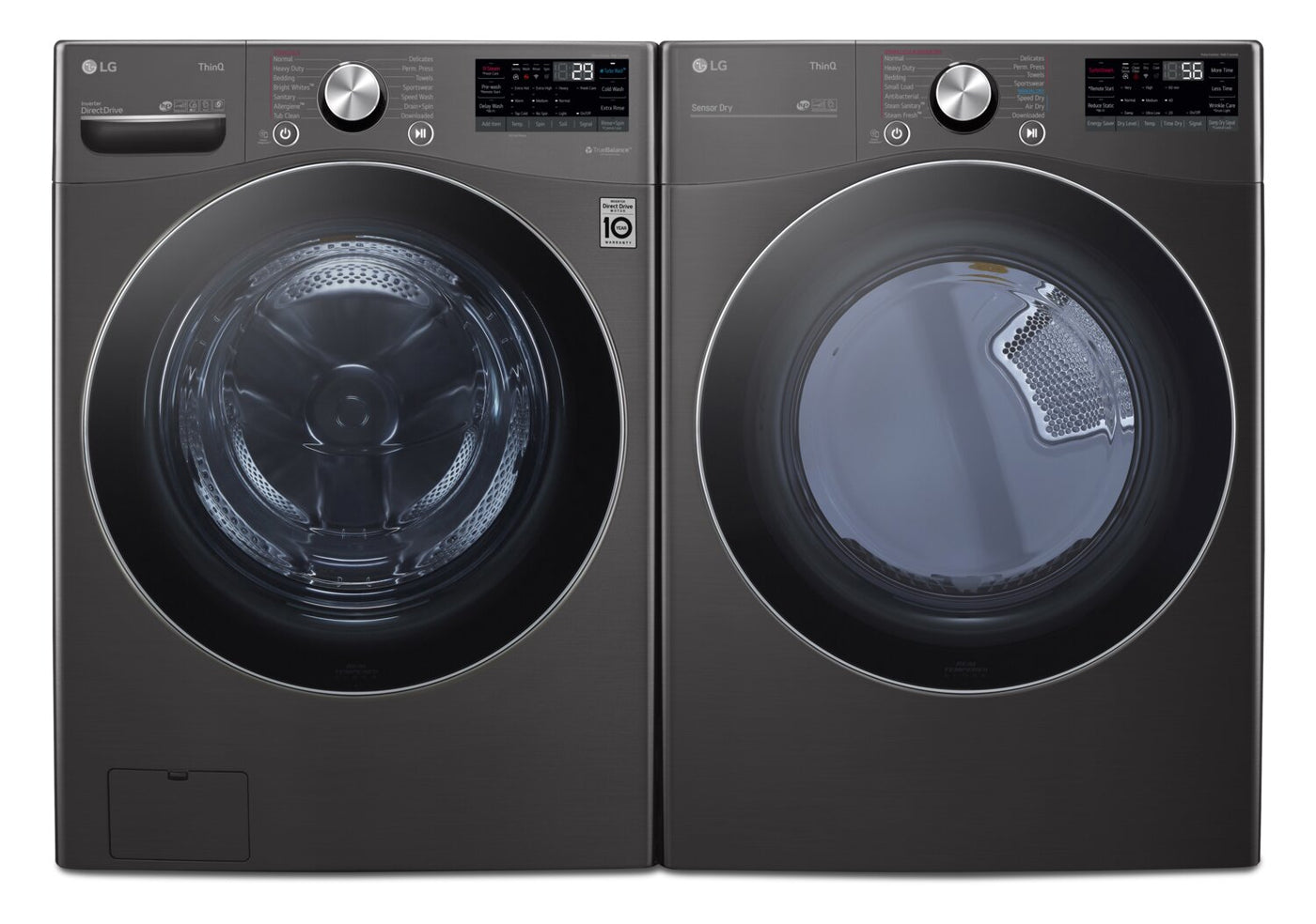 LG 5.2 Cu. Ft. AI Front-Load Washer and 7.4 Cu. Ft. Electric Dryer ... |  The Brick