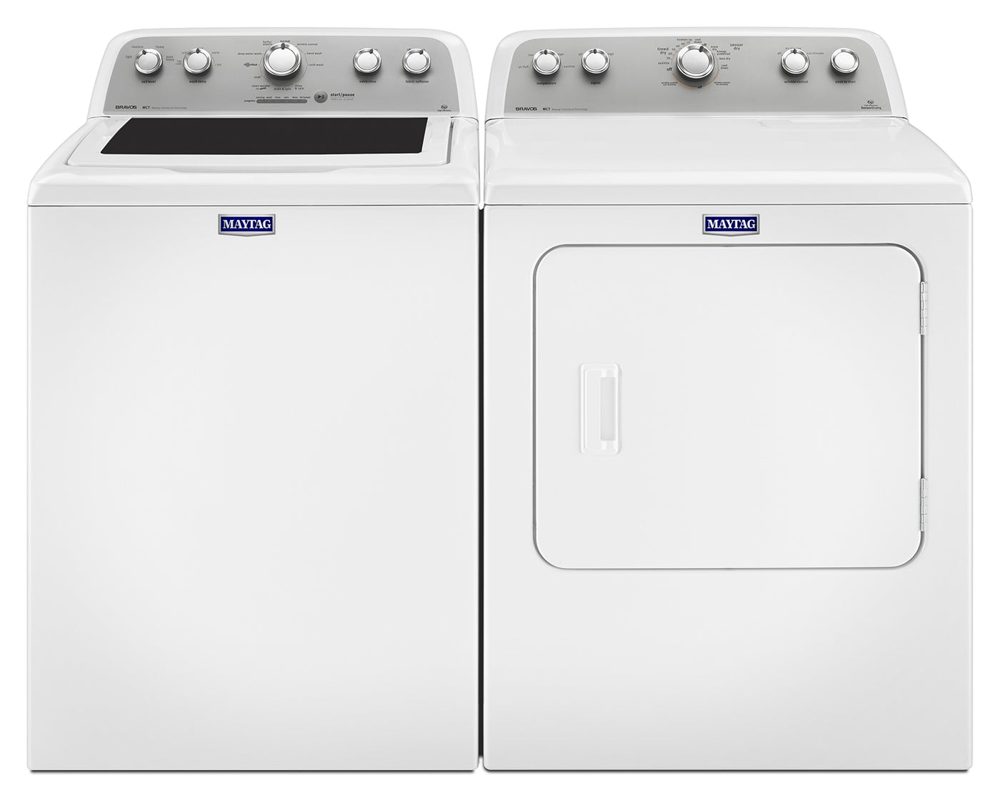 Maytag Bravos 5 0 Cu Ft Top Load Washer And 7 0 Cu Ft
