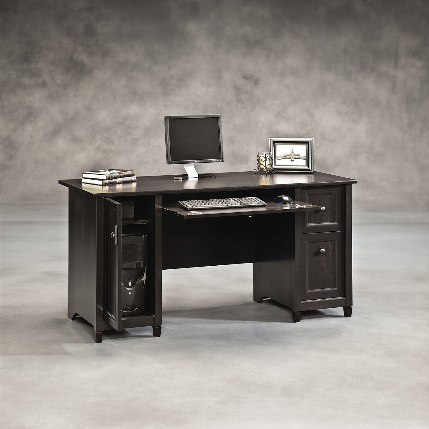 Edge Water Computer Desk Estate Black The Brick