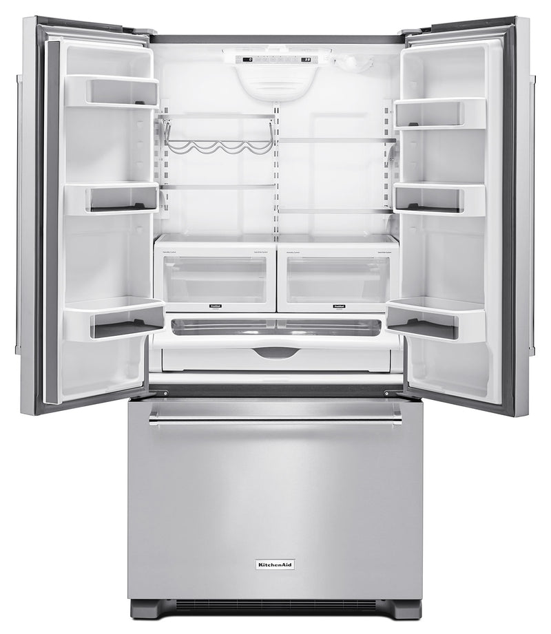 KitchenAid 22 Cu. Ft. French-Door Refrigerator with Interior Dispen ...