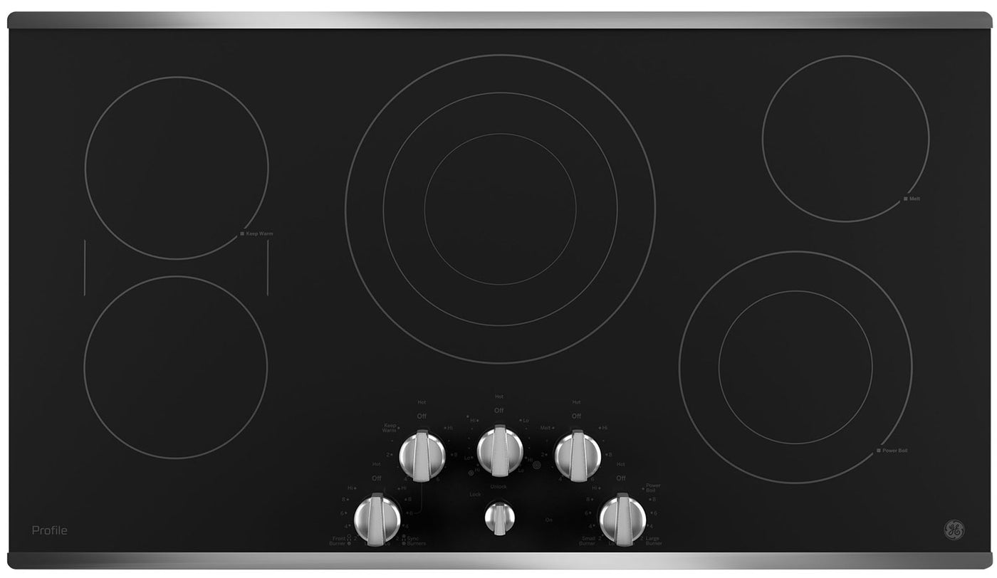 Ge Profile 36 Electric Cooktop Pp7036sjss The Brick