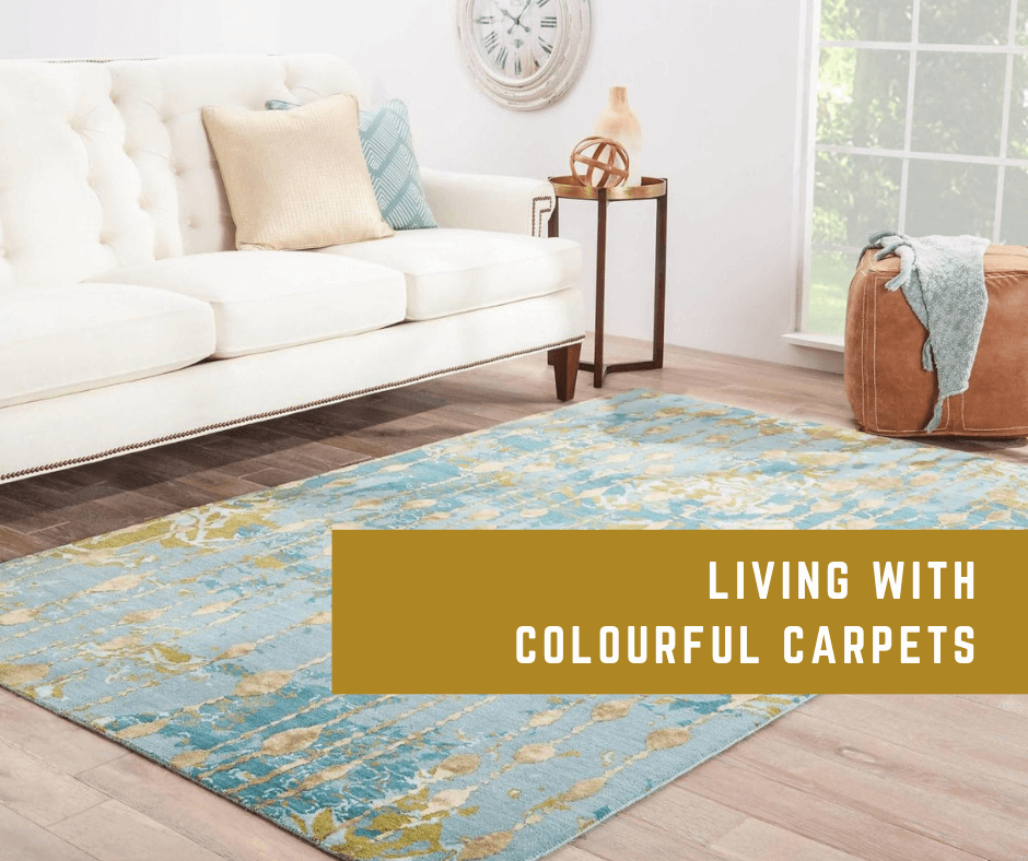 Living with colourful carpets: colourful living ideas