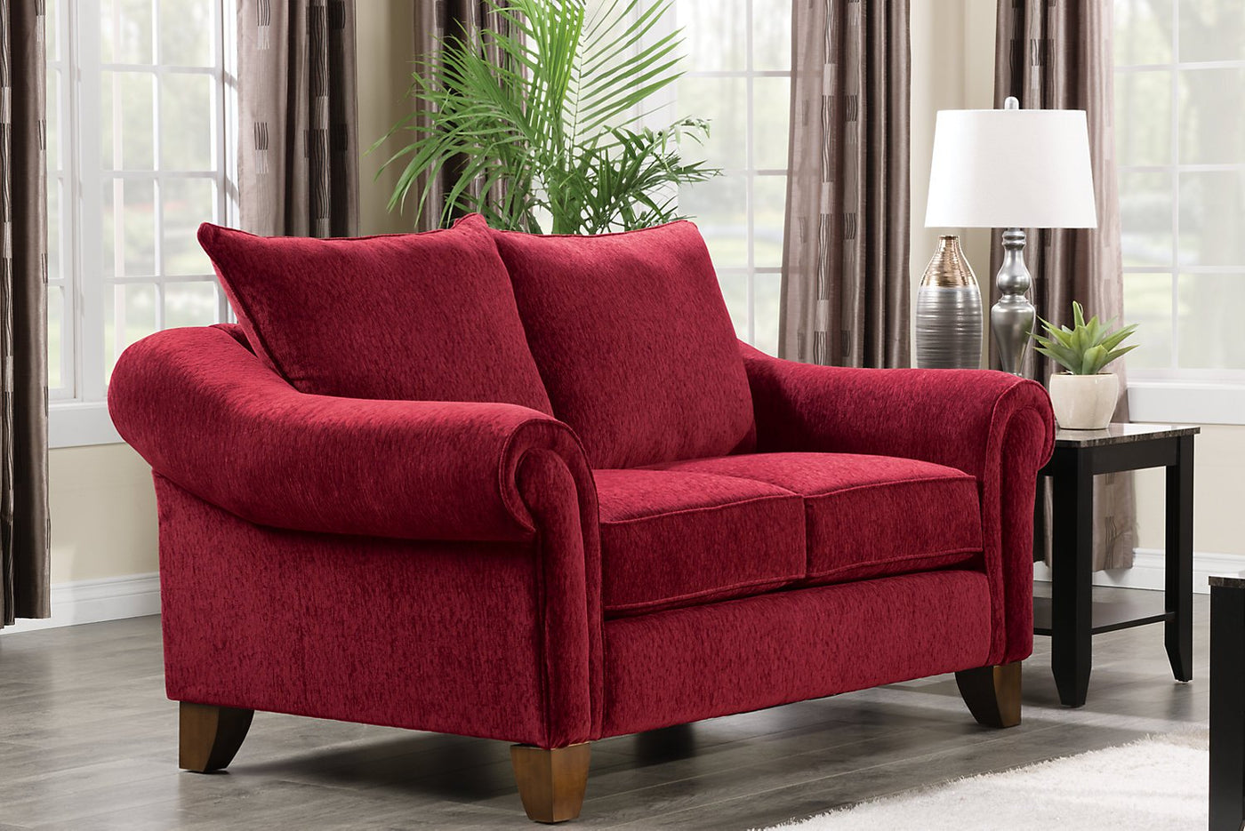 Rochester Red Loveseat | Furniture.ca