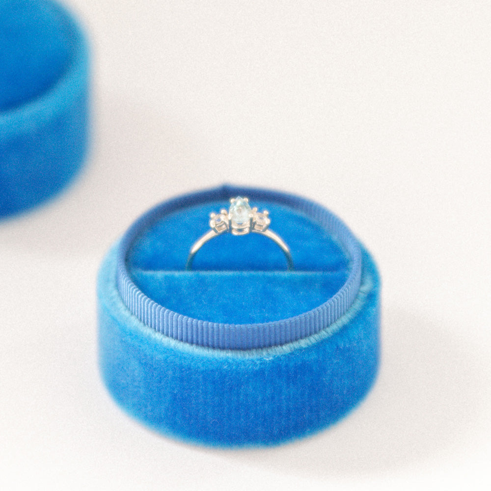 blue velvet ring box