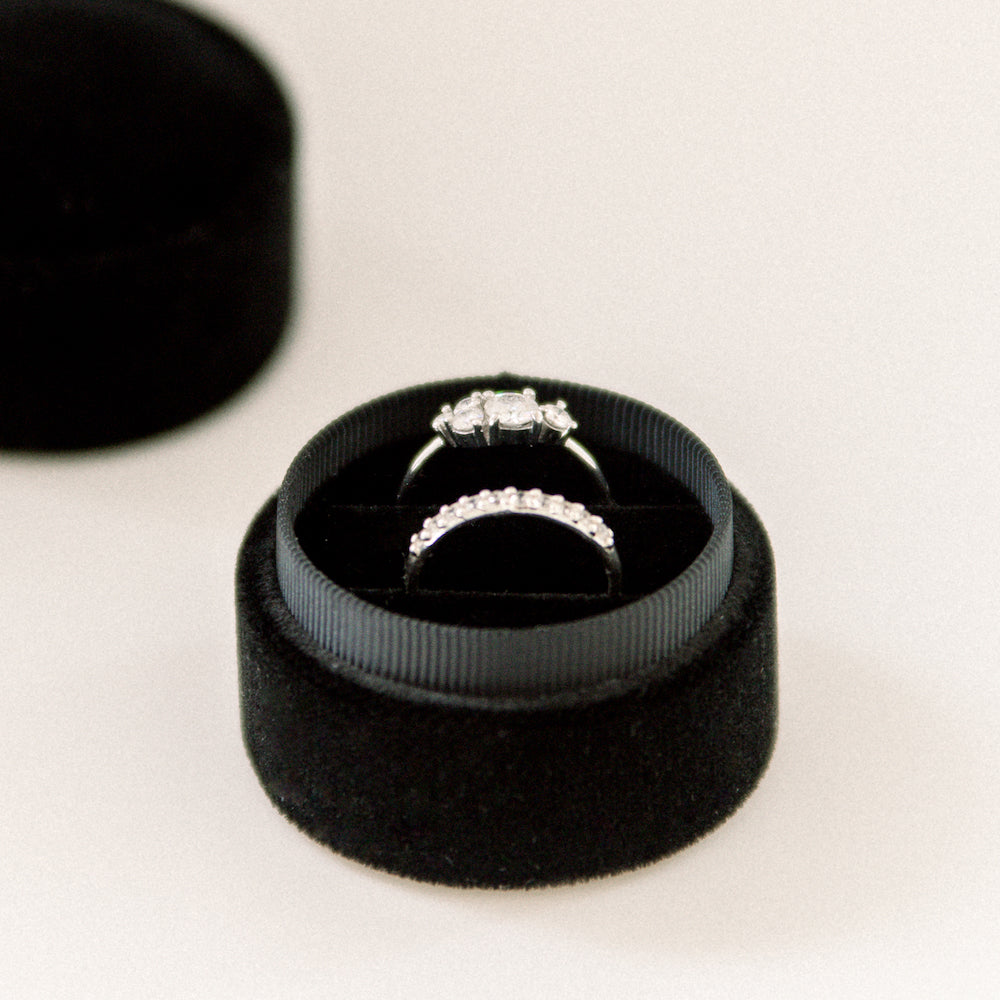 black velvet ring box