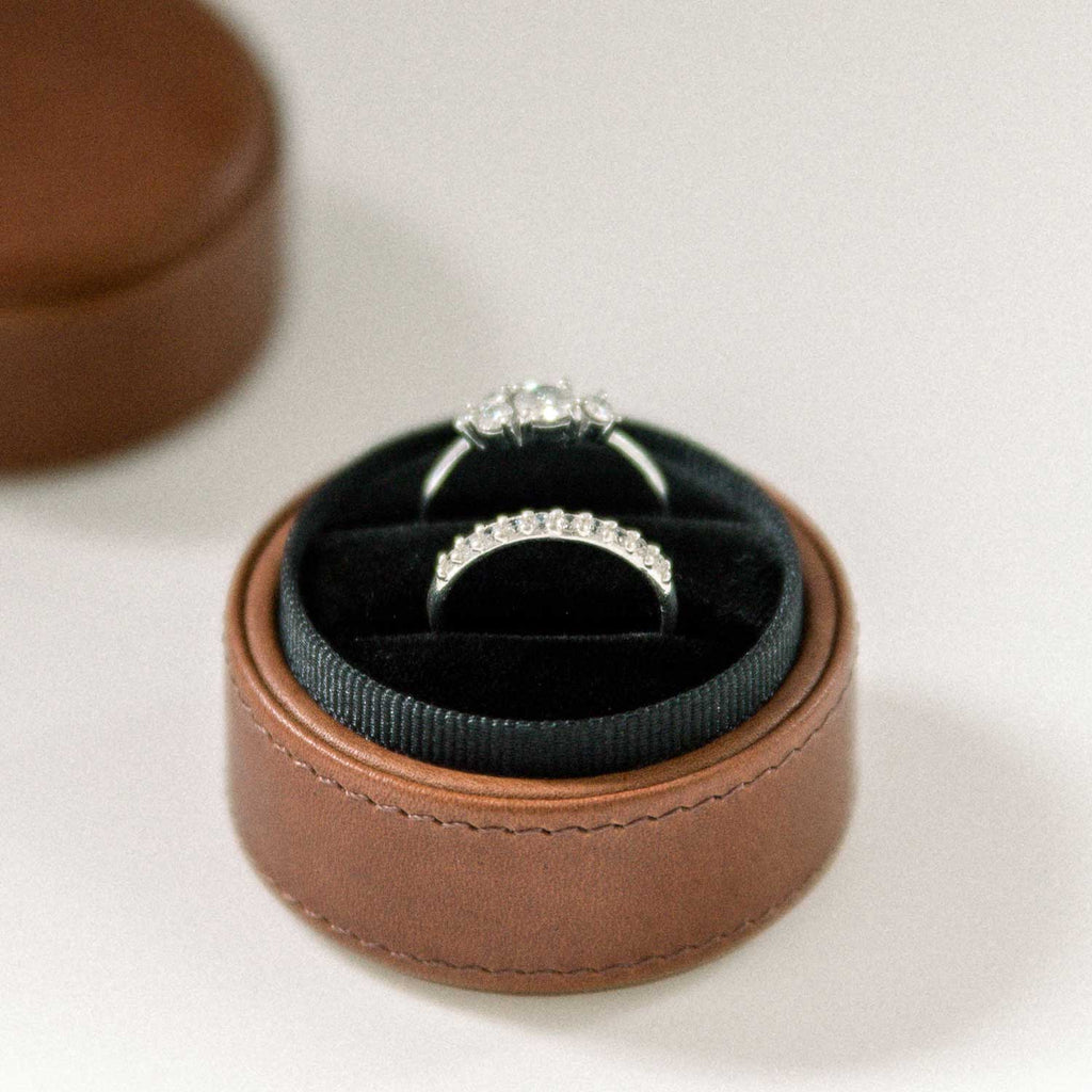 leather ring box