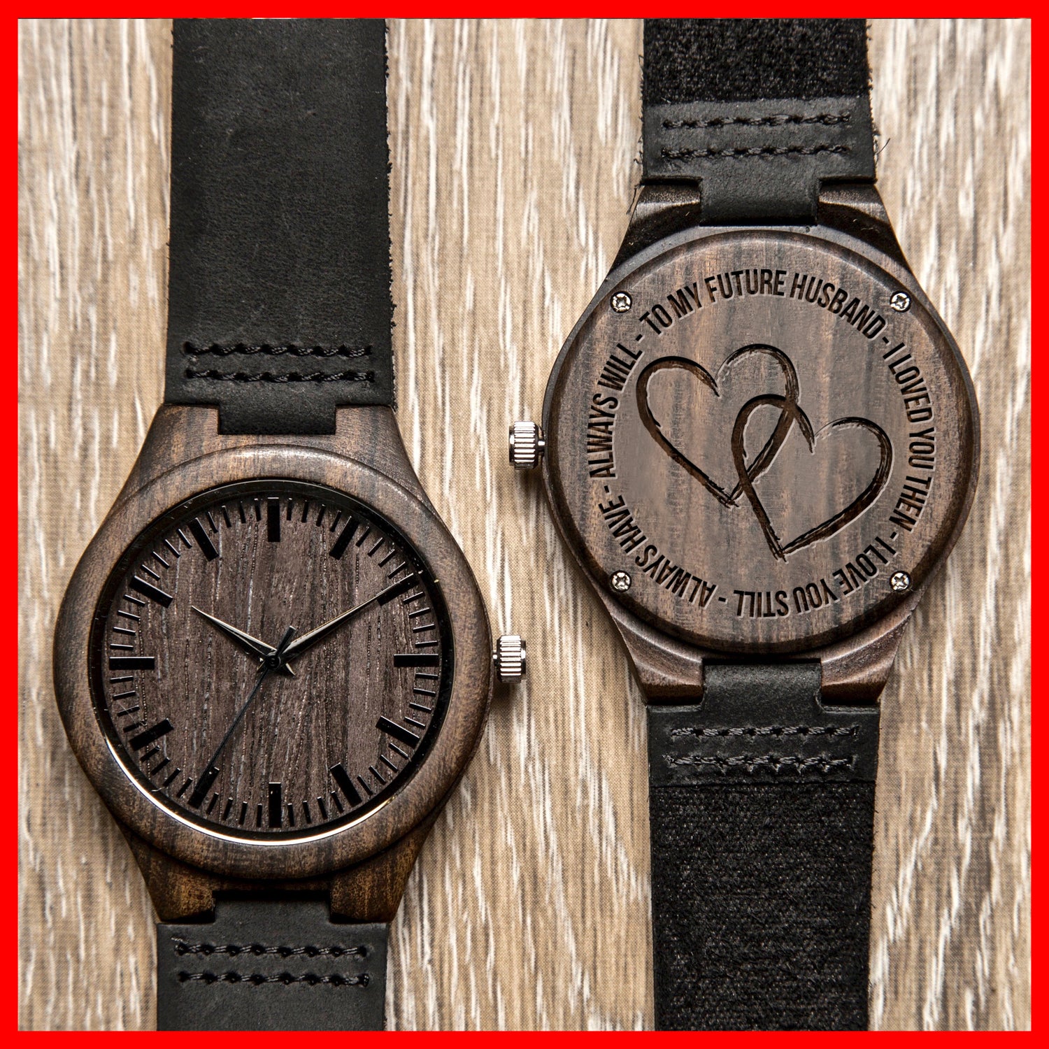 husband wood watch