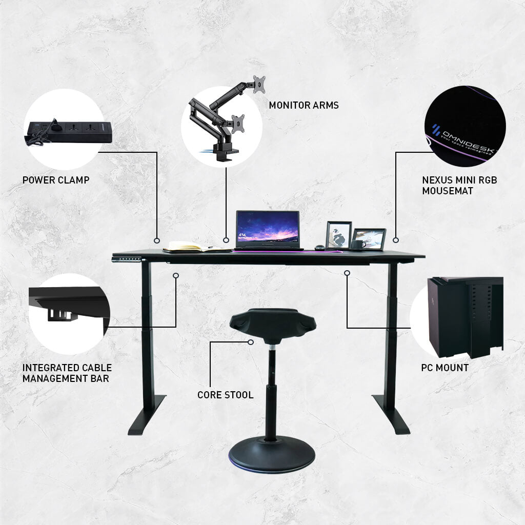 Omnidesk Pro  - Fully customizable ultimate standing desk.setup