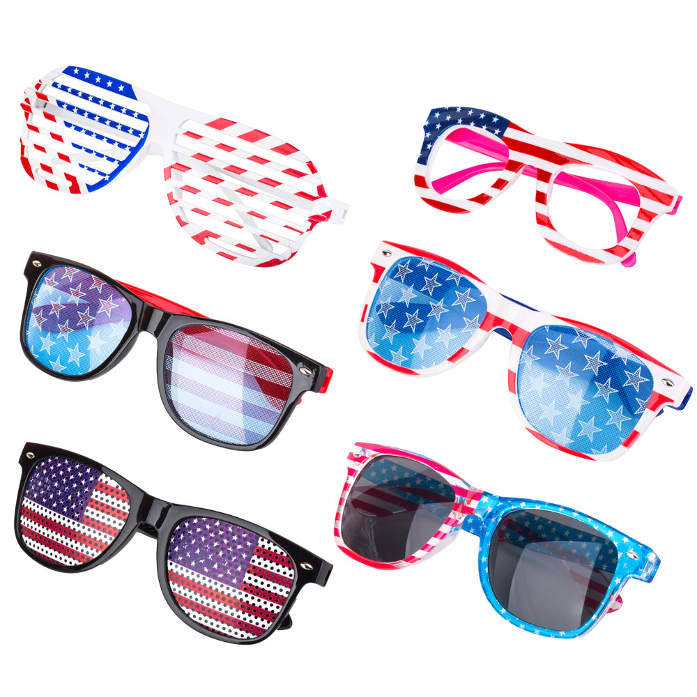 American Flag Glasses USA Patriotic 