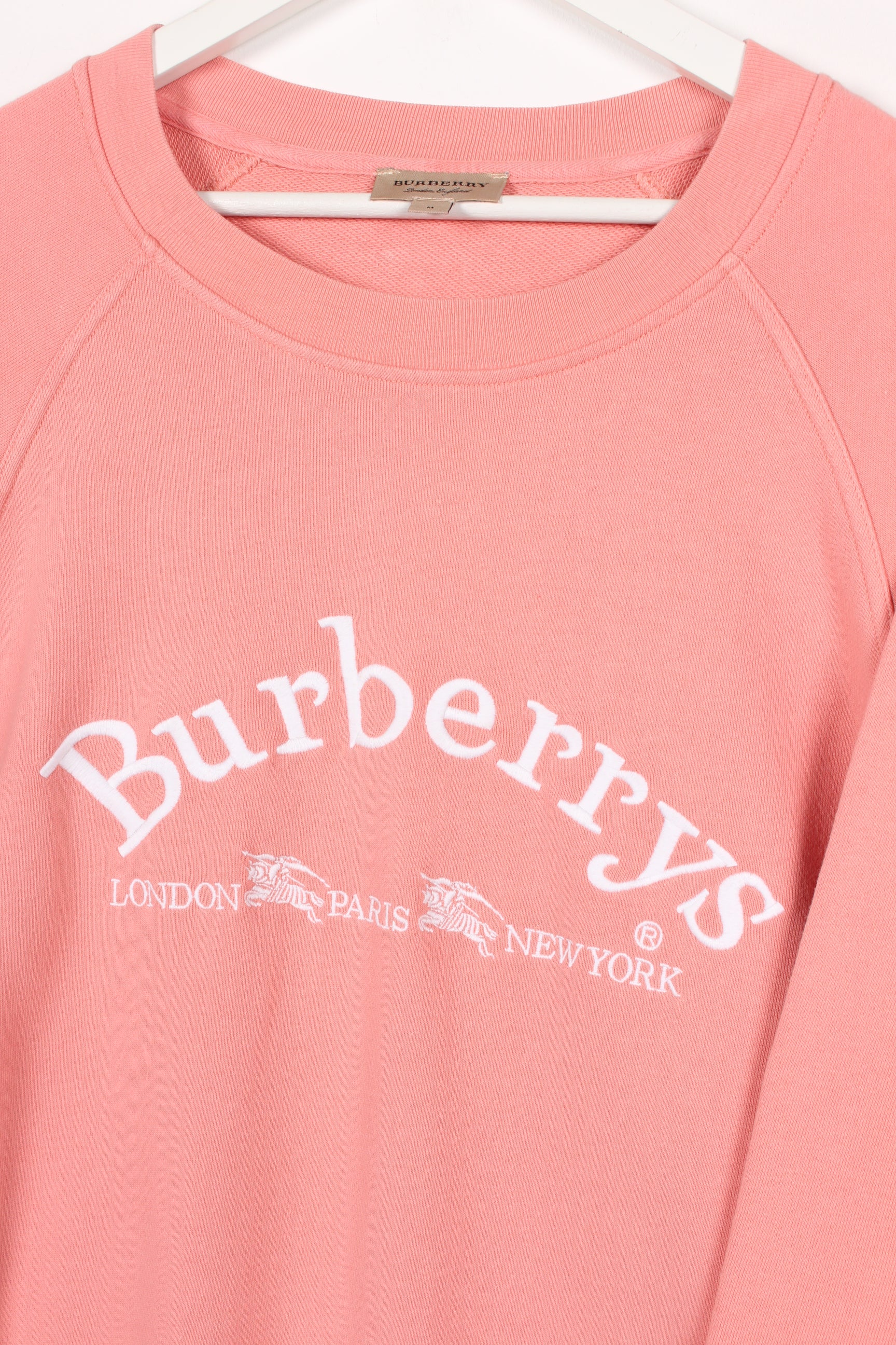 Burberry Women's Sweatshirt Peach Medium – Payday Vintage