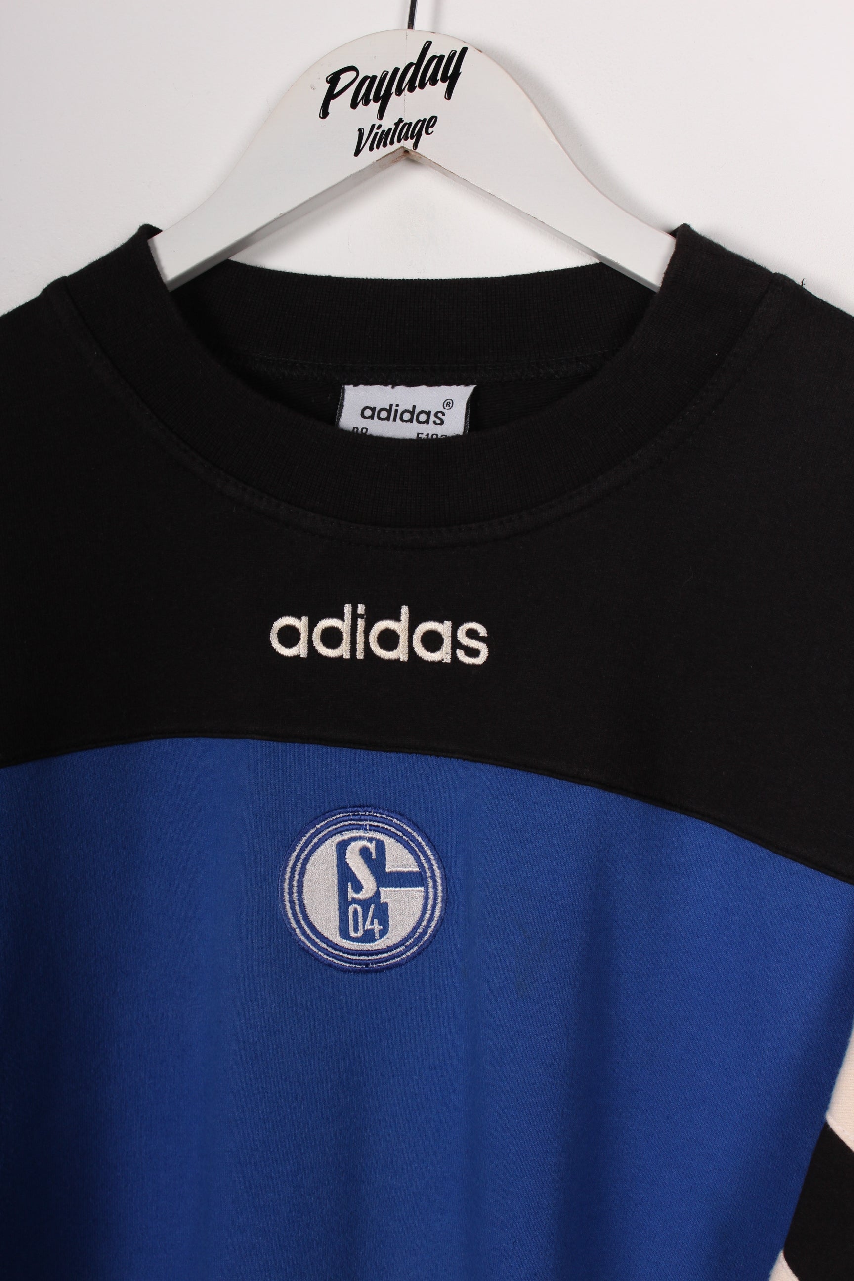 ader zoom Twisted 90's Adidas FC Schalke Sweatshirt Blue/Black XL – Payday Vintage