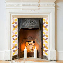 Fireplace tiles