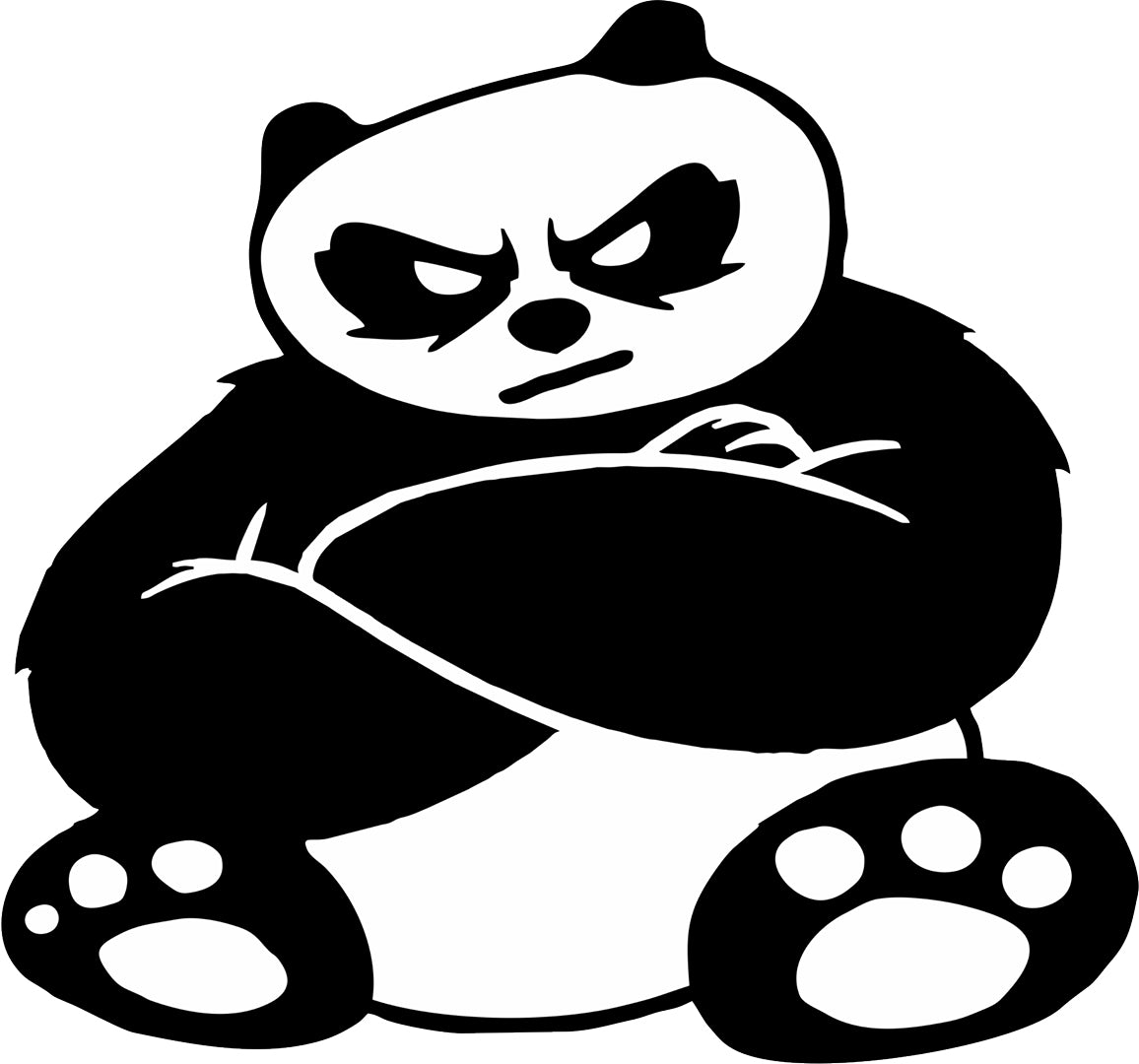 Angry Panda Male Decal – SK Graphix