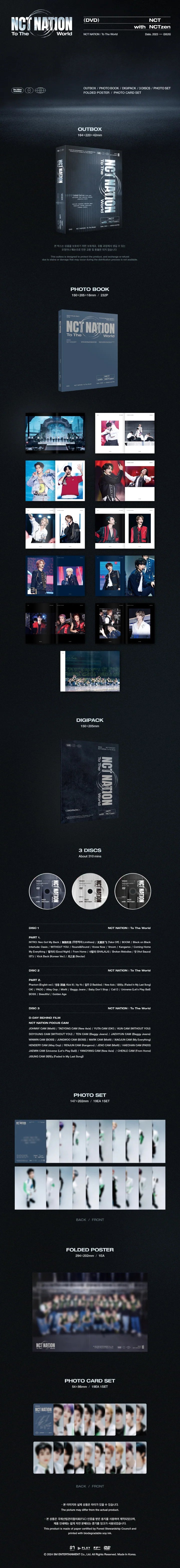 2023 NCT CONCERT - NCT NATION To The World in INCHEON DVD Infographic